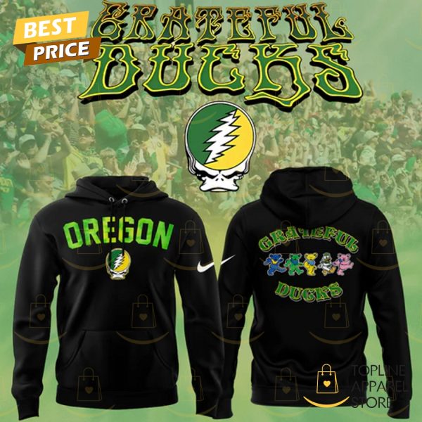 Oregon Ducks Football Grateful Ducks 2025 Black Hoodie