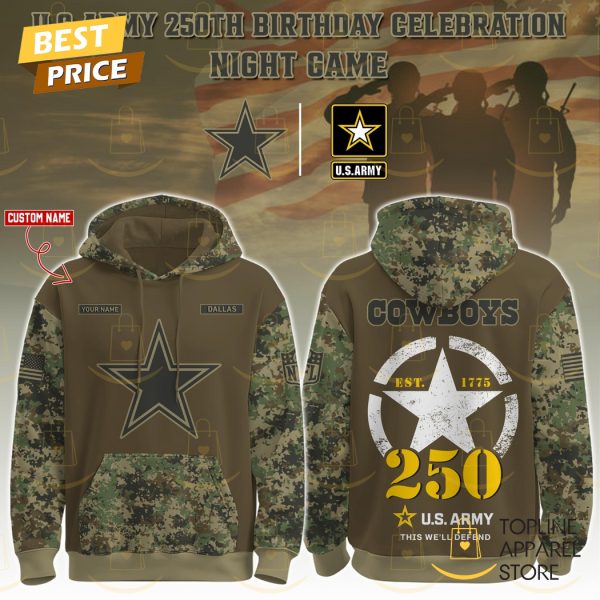 Personalized DAL-Army 250th Birthday Hoodie
