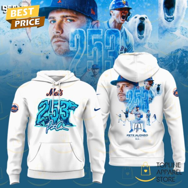 Pete Alonso Mets All-Time Home Run Leader Hoodie – White