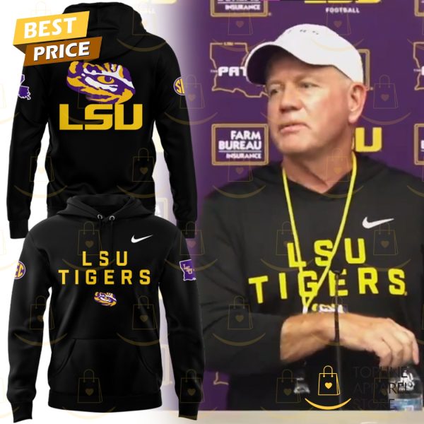 LSU Tigers Football 2025 Black Hoodie