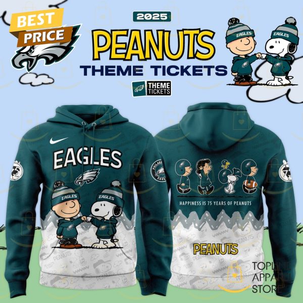 Philadelphia Eagles Happiness Is 75 Years 2025 Hoodie