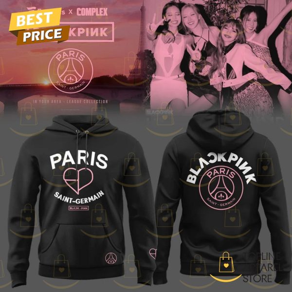PSG x Blackpink 2025 Black Hoodie