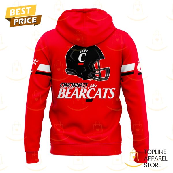 Cincinnati Bearcats Football Big 12 Black Pullover 2025 Hoodie