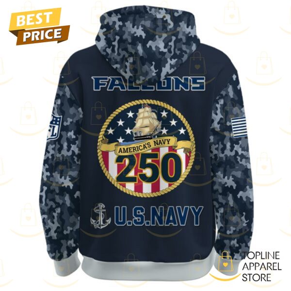 Atlanta Falcons Navy 250th Birthday Hoodie