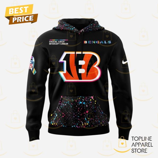 Cincinnati Bengals Crucial Catch 2025 Hoodie Black