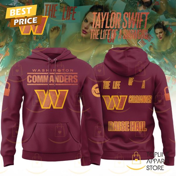 Taylor Swift The Life Of A Showgirl Album 2025 x Washington Commanders Hoodie