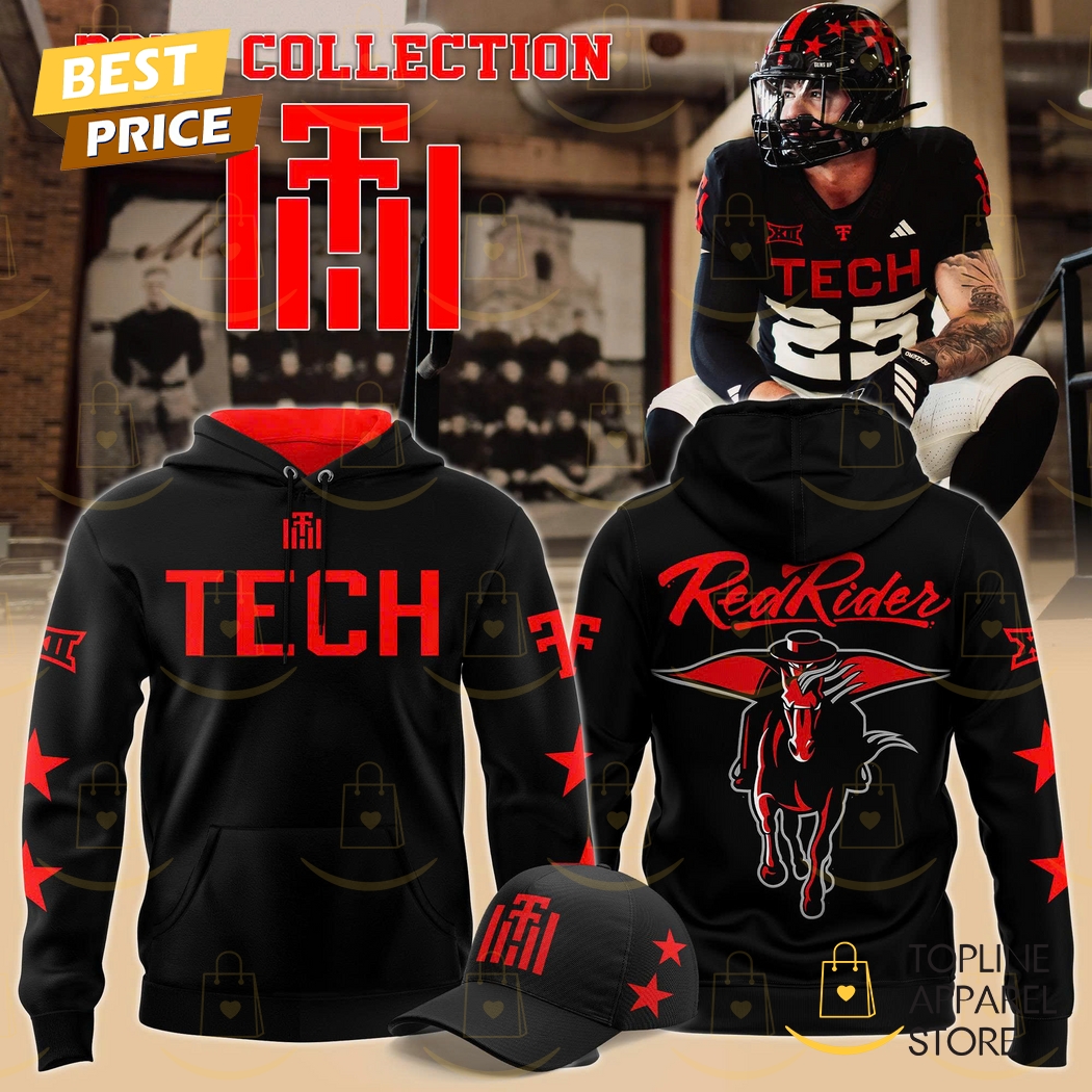 Texas Tech Red Raiders 100th Anniversary Throwback Black Hoodie Texas Tech Red Raiders 100th Anniversary Throwback Black Hoodie