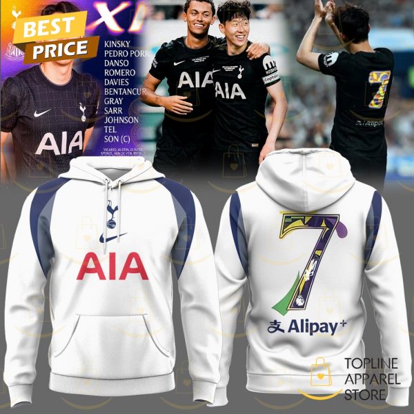 Tottenham Hotspur Son Heung-min Signature 2025 Hoodie – White