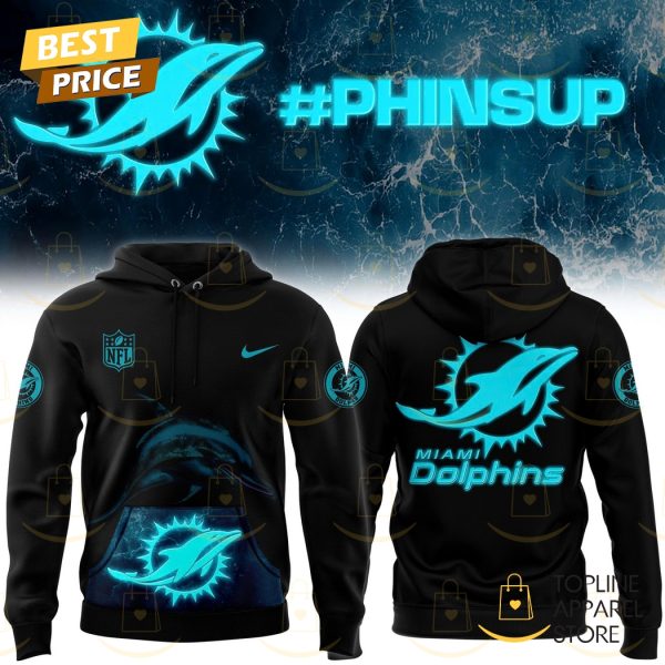 Miami Dolphins 2025 Phinsup Black Hoodie