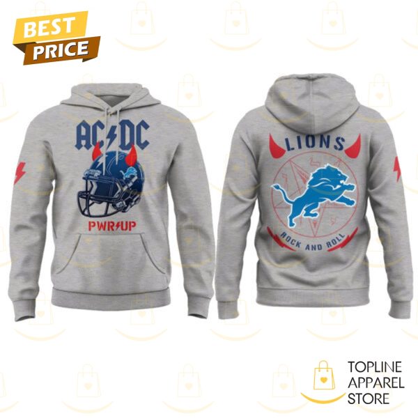 Detroit Lions Football Helmet PWR UP US Tour 2025 Hoodie