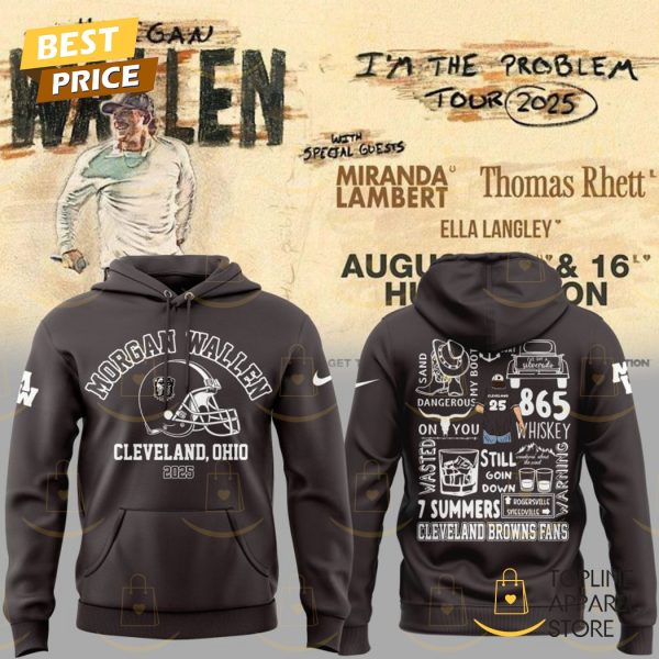 Wallen x Cleveland Browns Im The Problem Tour 2025 Hoodie