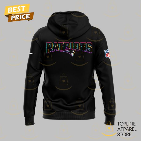 New England Patriots Black 2025 Crucial Catch Tri-Blend Dri-FIT Hoodie