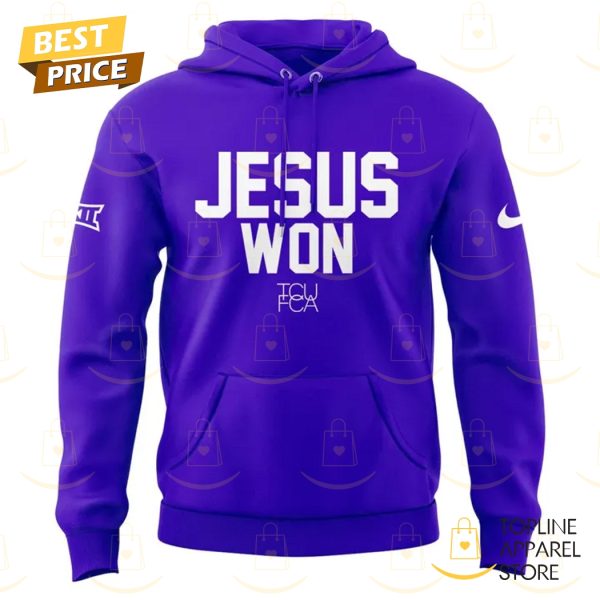 TCU Horned Frogs Jesus Won Hoodie