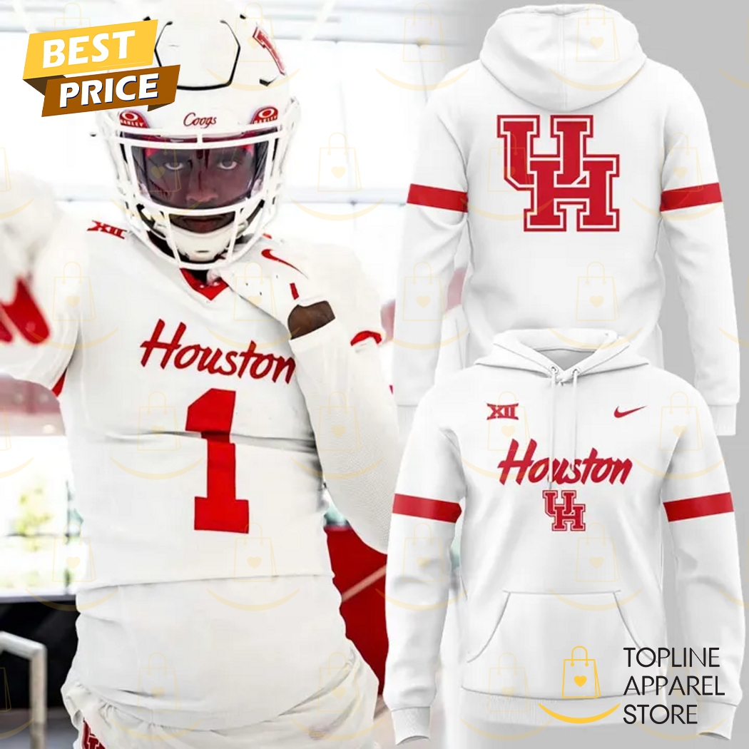 2025 Houston Cougars White Hoodie 2025 Houston Cougars White Hoodie