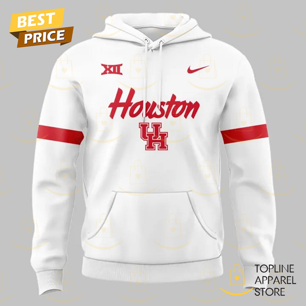 2025 Houston Cougars White Hoodie 2025 Houston Cougars White Hoodie