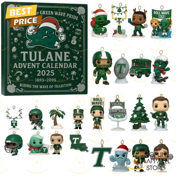2025 Tulane Green Wave 132nd Anniversary Advent Calendar