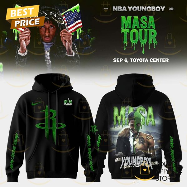 Houston Rockets Young Boy MASA Tour Merch 2025 Hoodie