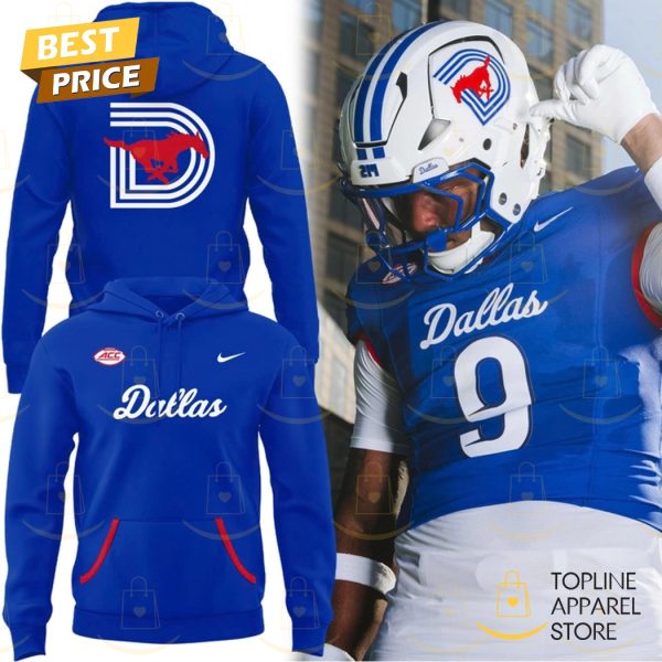 SMU Mustangs Football 2025 Blue Hoodie