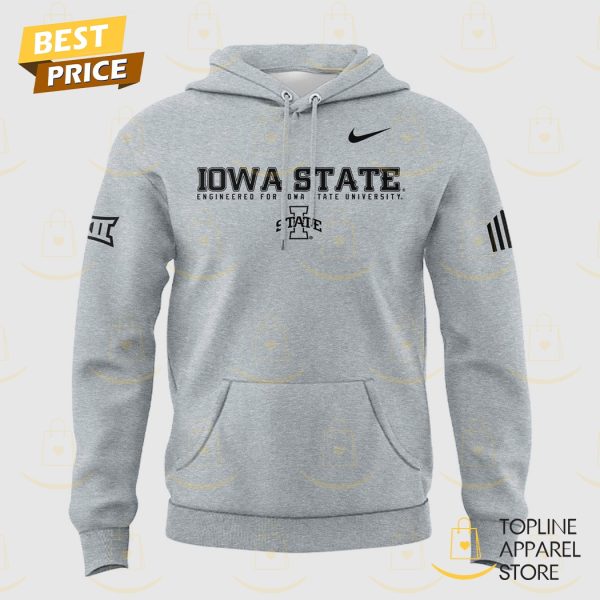 Iowa State Cyclones 2025 ISC Logo Hoodie – Grey