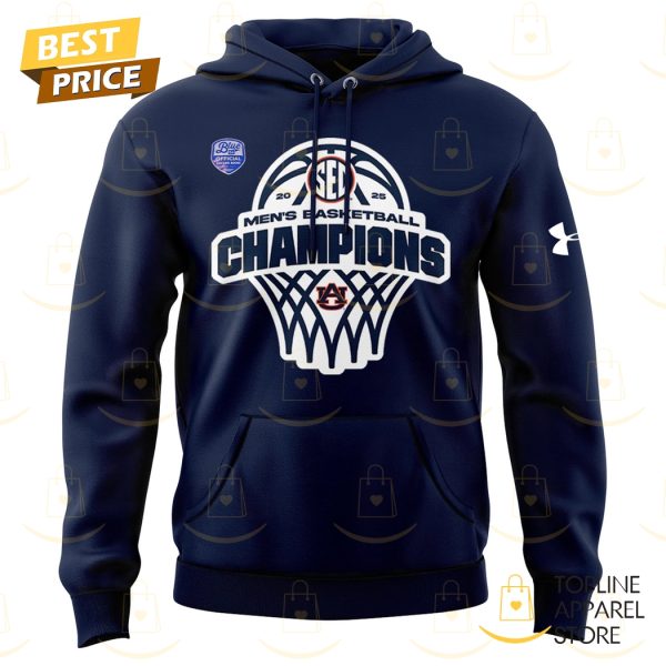 Auburn Tigers Men Basketball 2025 SEC Champions Hoodie