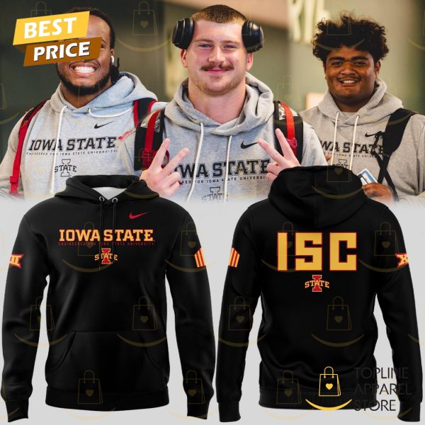 Iowa State Cyclones 2025 ISC Logo Hoodie – Black