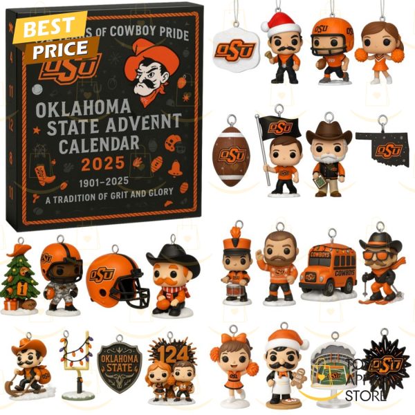 2025 Oklahoma State Cowboys 124th Anniversary Advent Calendar