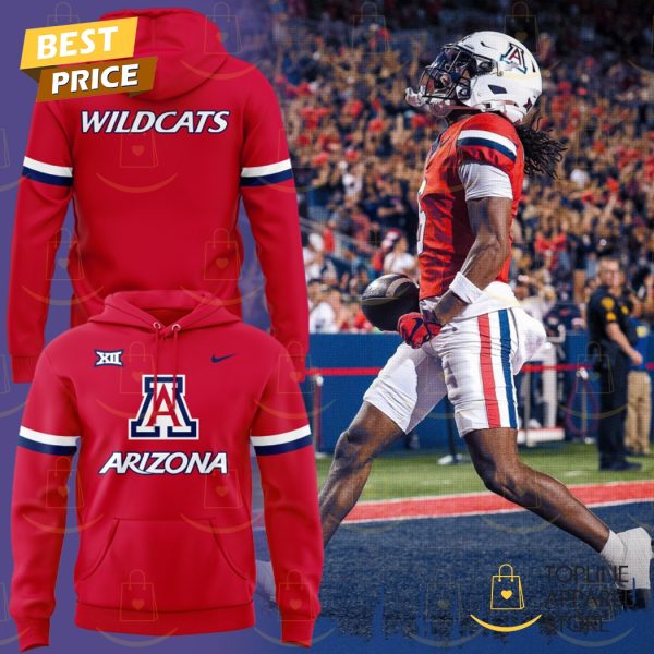 Arizona Wildcats Football 2025 Hoodie – Red