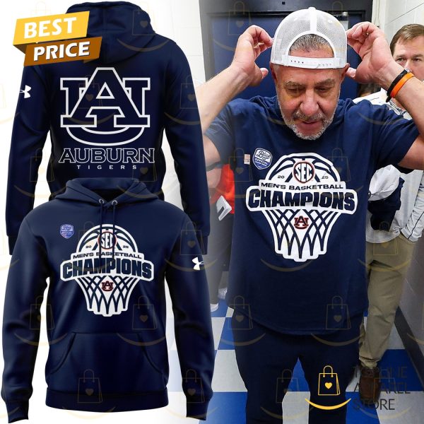 Auburn Tigers Men Basketball 2025 SEC Champions Hoodie