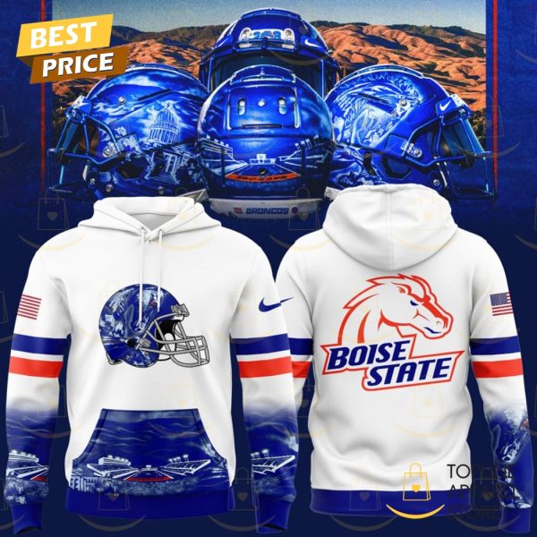 Boise State Broncos 2025 White Hoodie