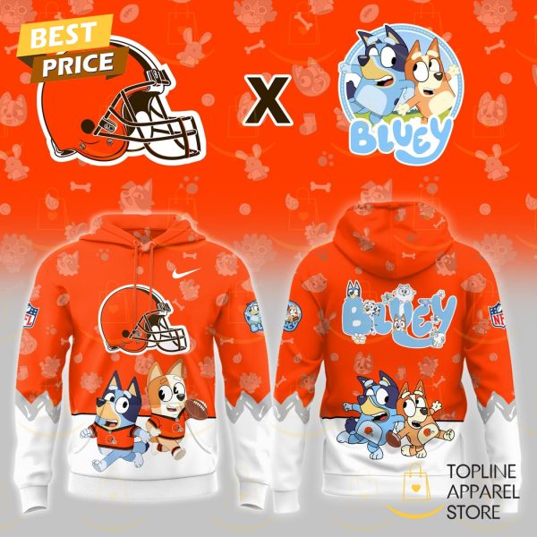 Browns Bluey 2025 Orange Hoodie