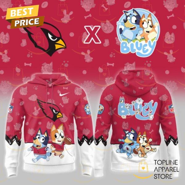 Cardinals Bluey 2025 Red Hoodie