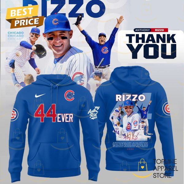 Chicago Cubs Anthony Rizzo 44ever Signature Hoodie