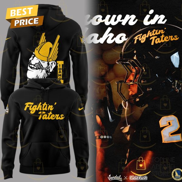 Idaho Vandals Fightin Taters Black Hoodie