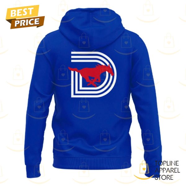 SMU Mustangs Football 2025 Blue Hoodie