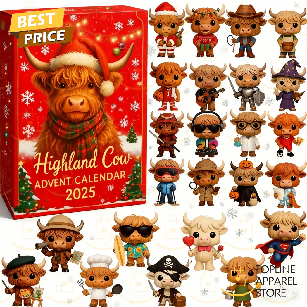 Highland Cow Advent Calendar Highland Cow Advent Calendar