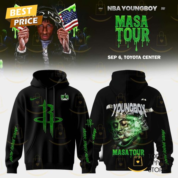 Houston Rockets Young Boy MASA Tour Merch Hoodie