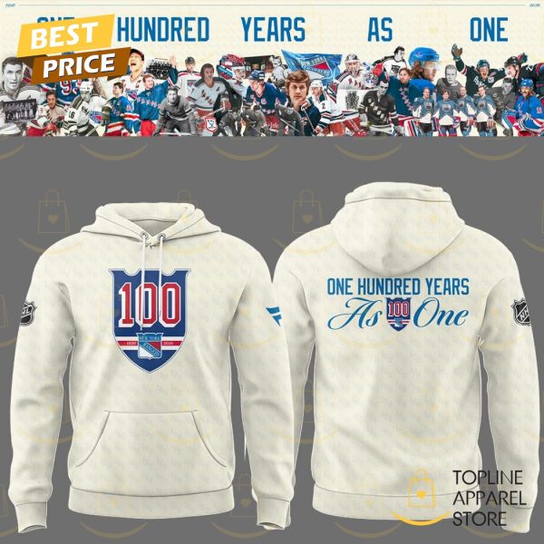 New York Rangers One Hundred Years As One Hoodie