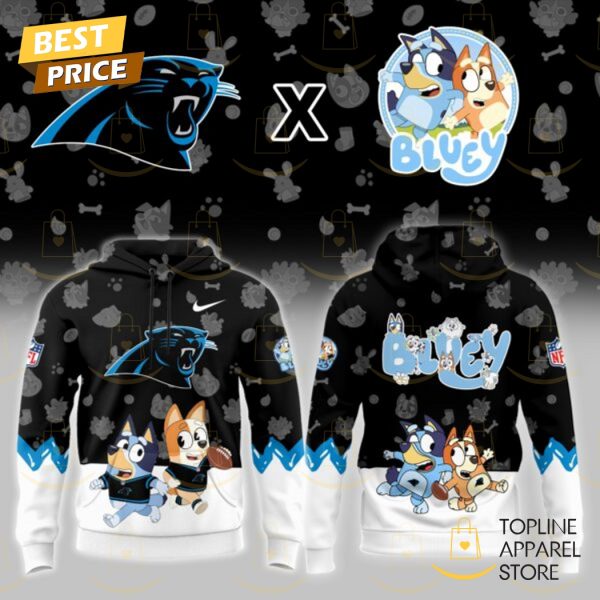 Panthers Bluey 2025 Black Hoodie