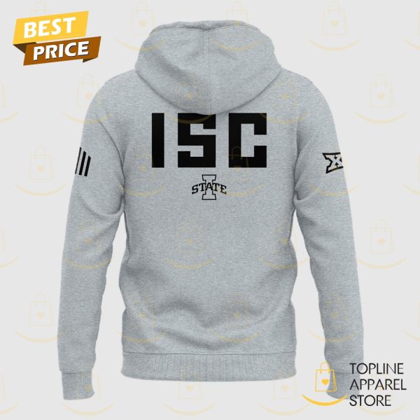 Iowa State Cyclones 2025 ISC Logo Hoodie – Grey