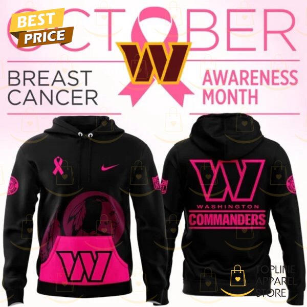 Washington Commanders 2025 Crucial Catch Breast Cancer Hoodie