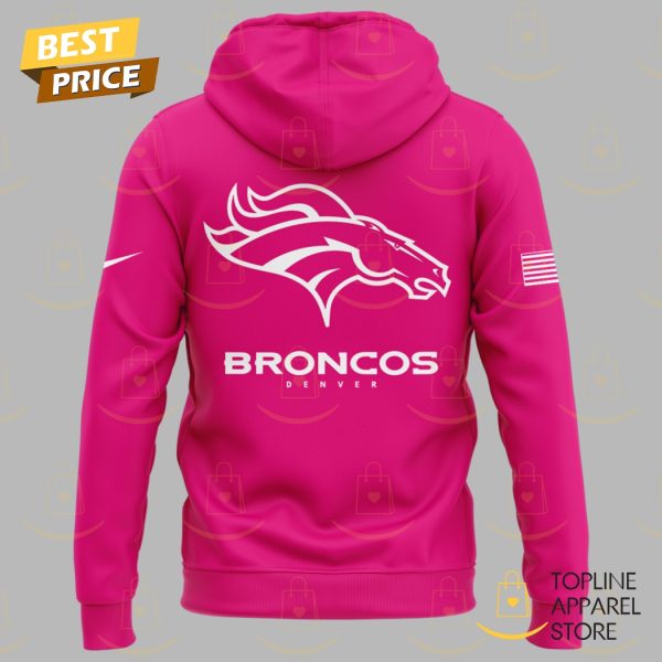 Denver Broncos Breast Cancer Awareness 2025 Pink Hoodie