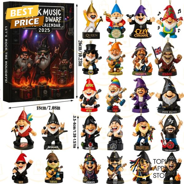 Rock Music Garden Dwarf Advent Calendar