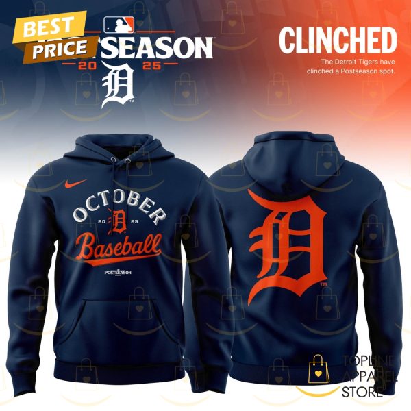 Detroit Tigers 2025 Postseason Hoodie