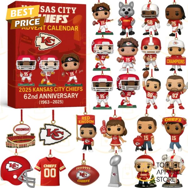 Kansas City Chiefs 2025 62nd Anniversary Advent Calendar