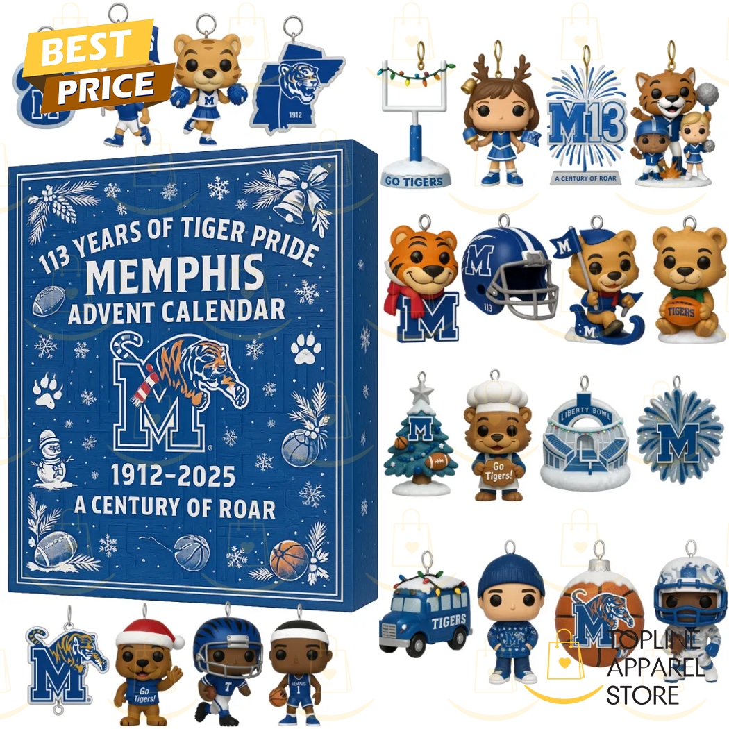 Memphis Tigers 113th Anniversary 1912-A Century Of Roar Advent Calendar 2025 Memphis Tigers 113th Anniversary 1912-A Century Of Roar Advent Calendar 2025