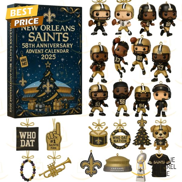 New Orleans Saints 58th Anniversary Advent Calendar 2025