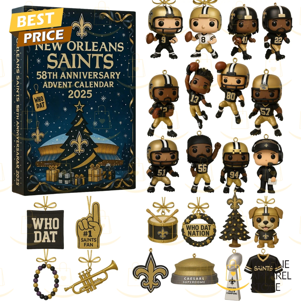 New Orleans Saints 58th Anniversary Advent Calendar 2025 New Orleans Saints 58th Anniversary Advent Calendar 2025