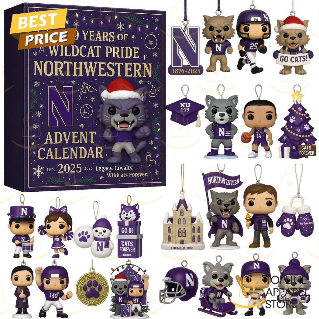 Northwestern Wildcats 149th Anniversary Pop Advent Calendar Northwestern Wildcats 149th Anniversary Pop Advent Calendar