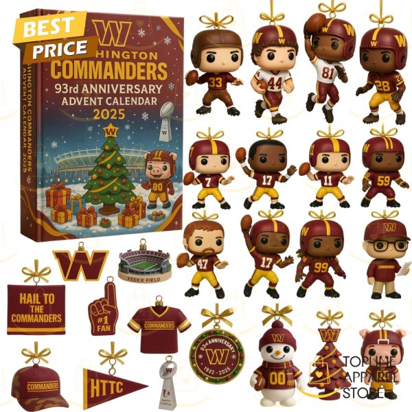 Washington Commanders 93rd Anniversary Advent Calendar 2025
