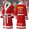 arsenal premier league champions 2025 2026 personalized fleece bathrobe premium quality 03 toplineapparelstore.webp